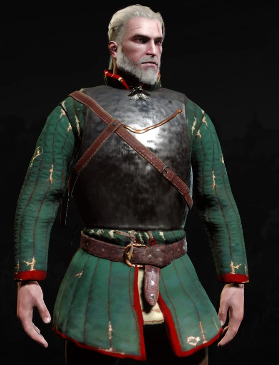 Geralt wearing Angrenian cuirass
