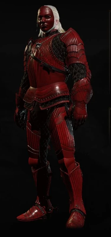 Geralt wearing Hen Gaidth gauntlets