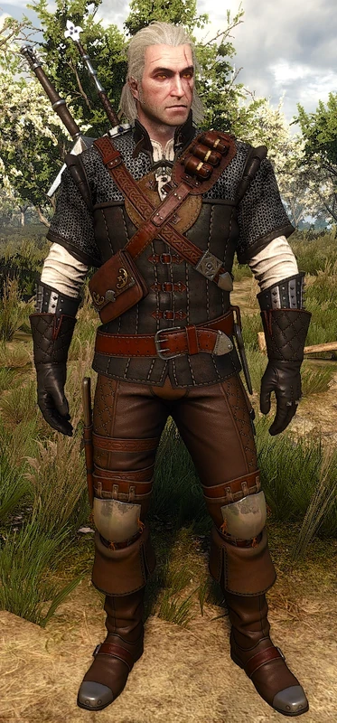 Geralt wearing Legendary Manticore armor