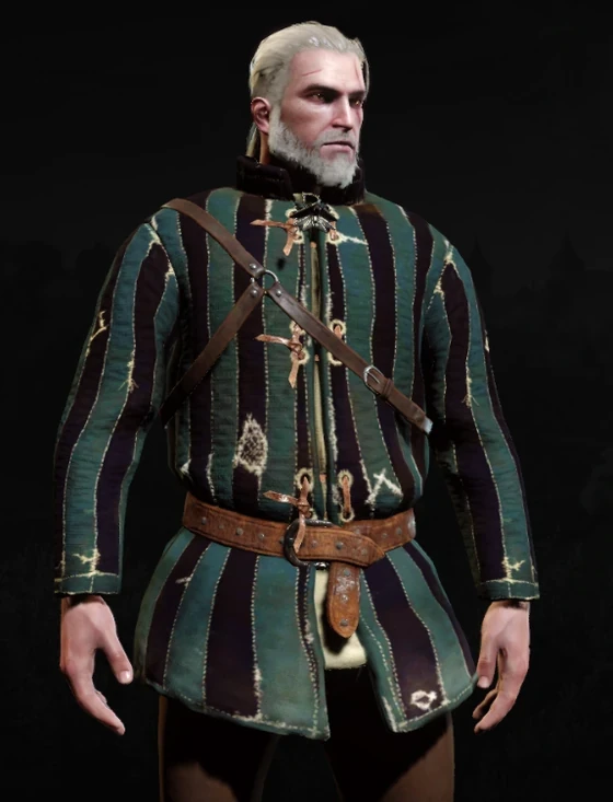 Geralt wearing Cidarian gambeson
