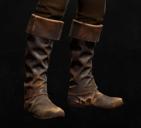 Geralt wearing Guardsman's boots