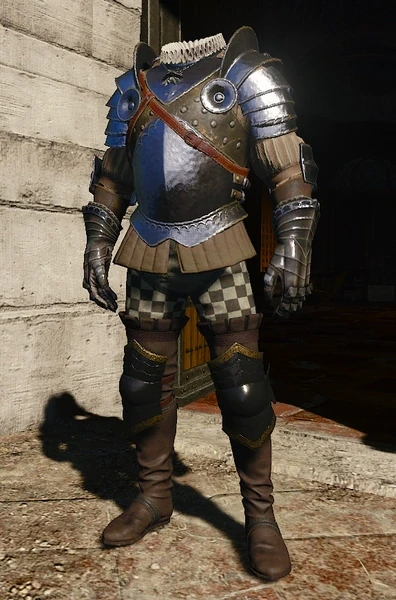Geralt wearing Impera Brigade armor