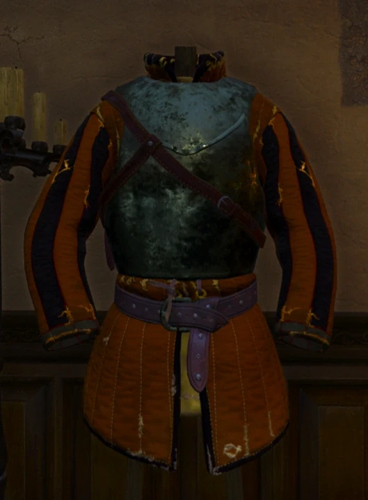 Geralt wearing Kaedweni cuirass