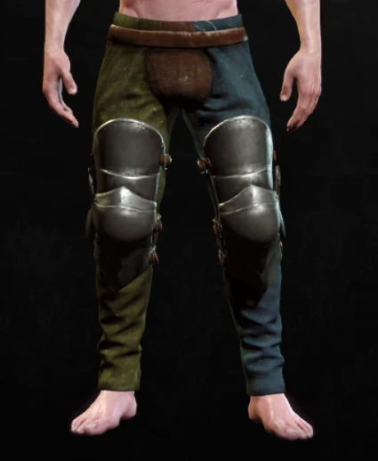 Geralt wearing Lyrian hardened leather trousers
