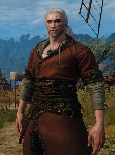 Geralt wearing Ornate robe
