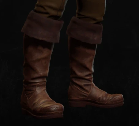 Geralt wearing Ornate boots
