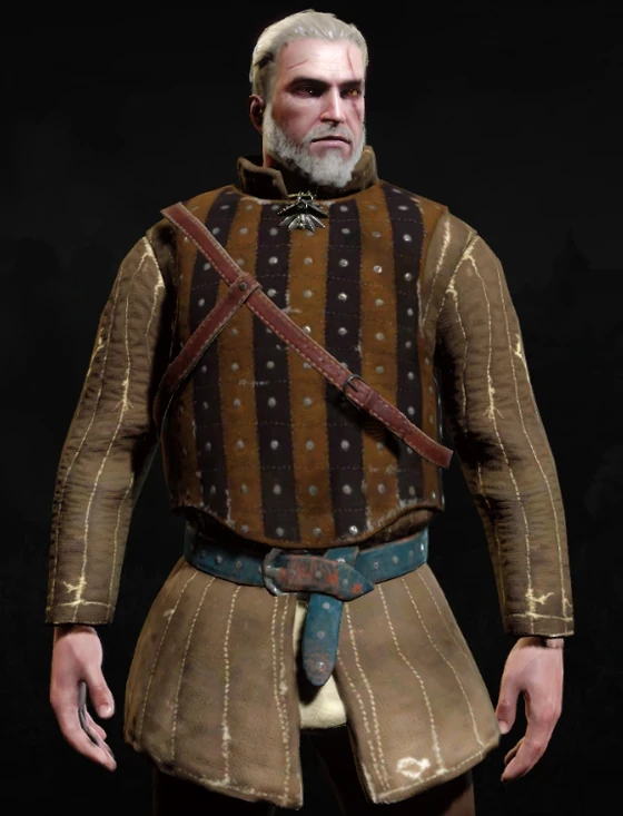 Geralt wearing Salmian brigandine