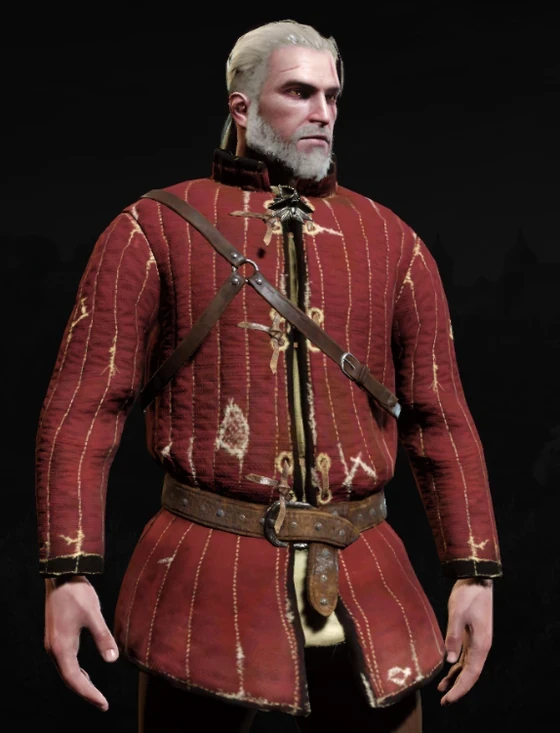 Geralt wearing Shiadhal's armor