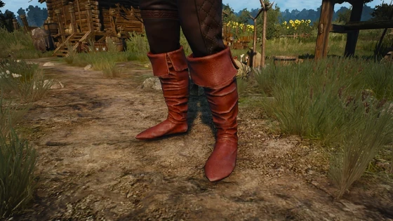 Geralt wearing Swordsman's boots