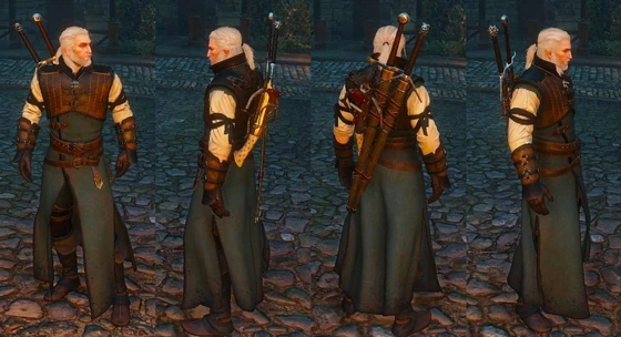 Geralt wearing Ursine armor