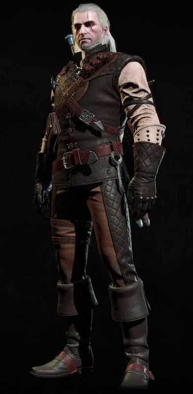 Geralt wearing Manticore armor