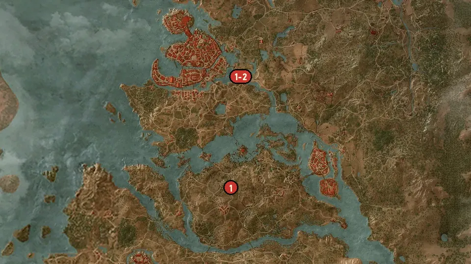 Map of the Gwent: Playing Thaler objectives around Seven Cats Inn