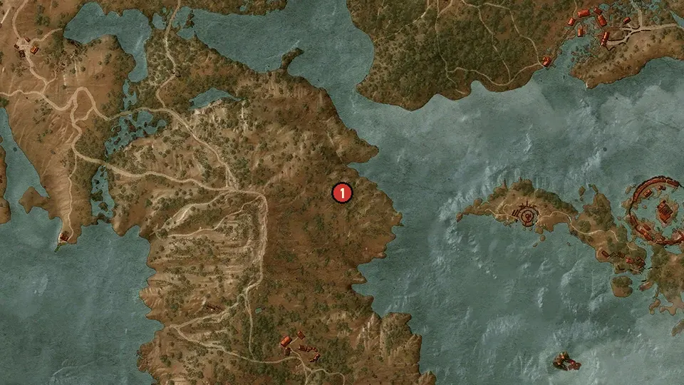 Map of the Don't Play with the Gods objectives around Byways