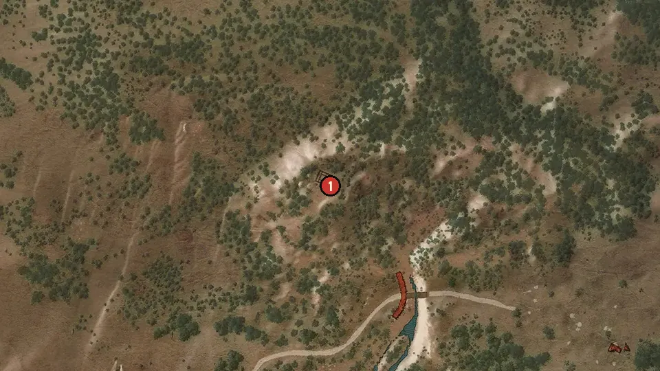 Map of the Dirty Funds objectives around Cackler Bridge
