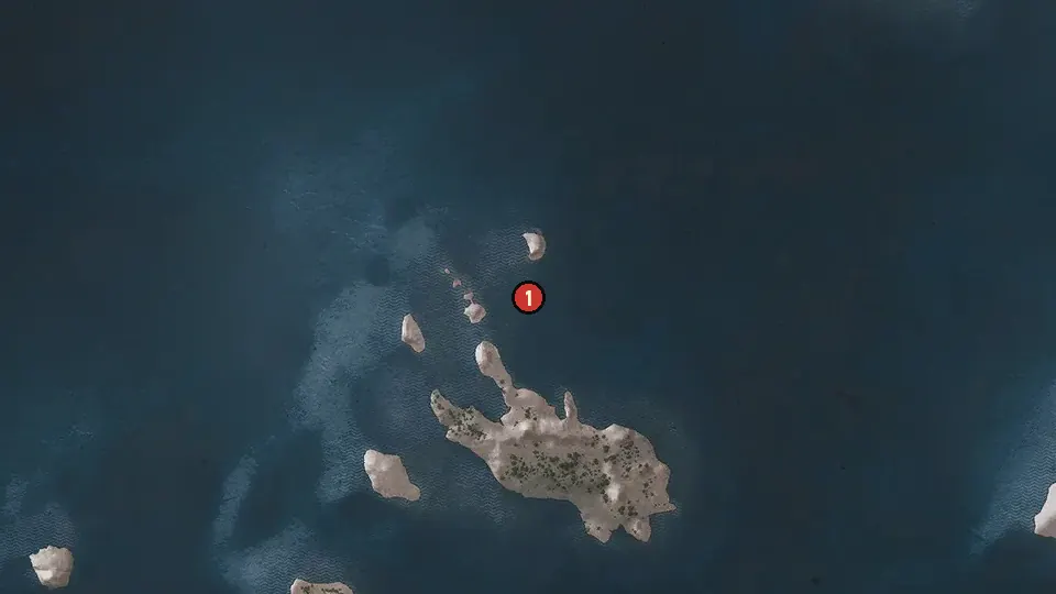 Map of the Ironsides' Treasure objectives around Grotto