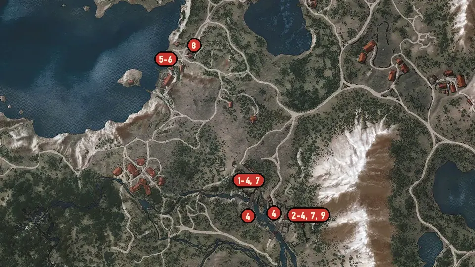 Map of the Contract: Missing Son objectives around Boxholm, Rannvaig