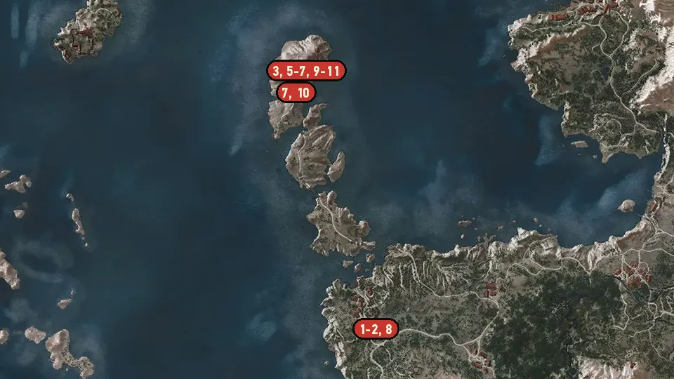 Map of the Contract: The Phantom of Eldberg objectives around Eldberg Lighthouse, Arinbjorn