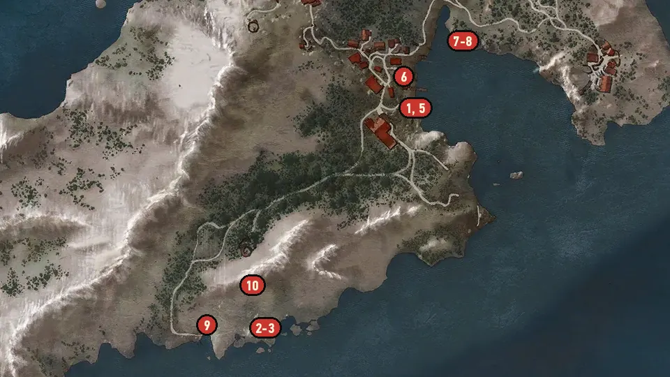 Map of the Contract: Here Comes the Groom objectives around Svorlag, Old Watchtower
