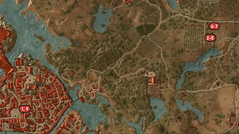 Map of the Contract: Doors Slamming Shut objectives around Moldavie Residence, Hierarch Square