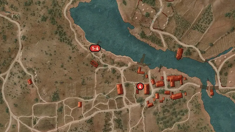 Map of the A Frying Pan, Spick and Span objectives around Mill