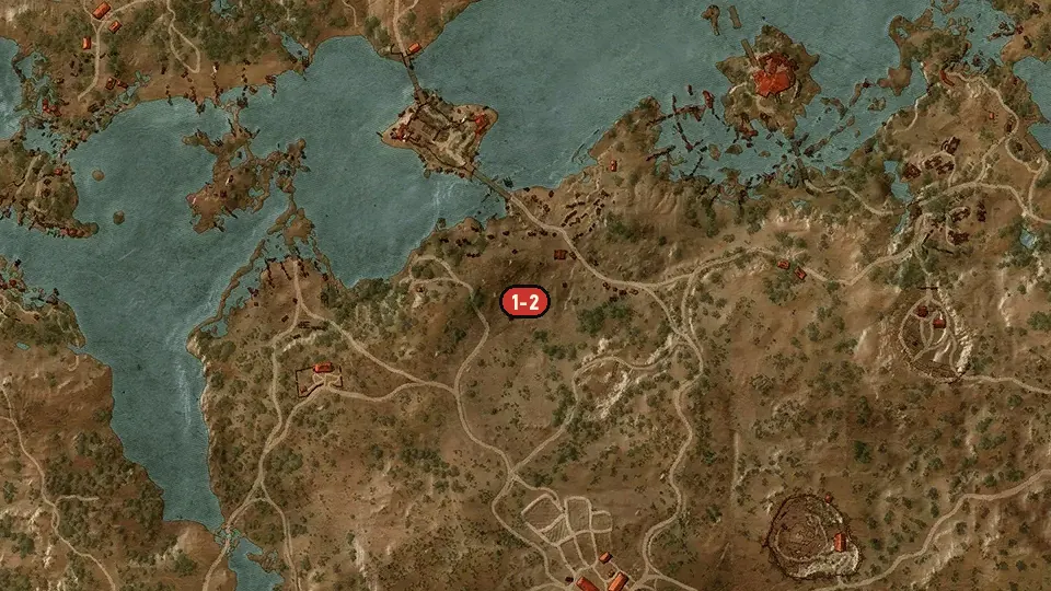 Map of the Bitter Harvest objectives around Border Post
