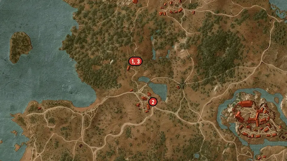 Map of the Last Rites objectives around Blackbough