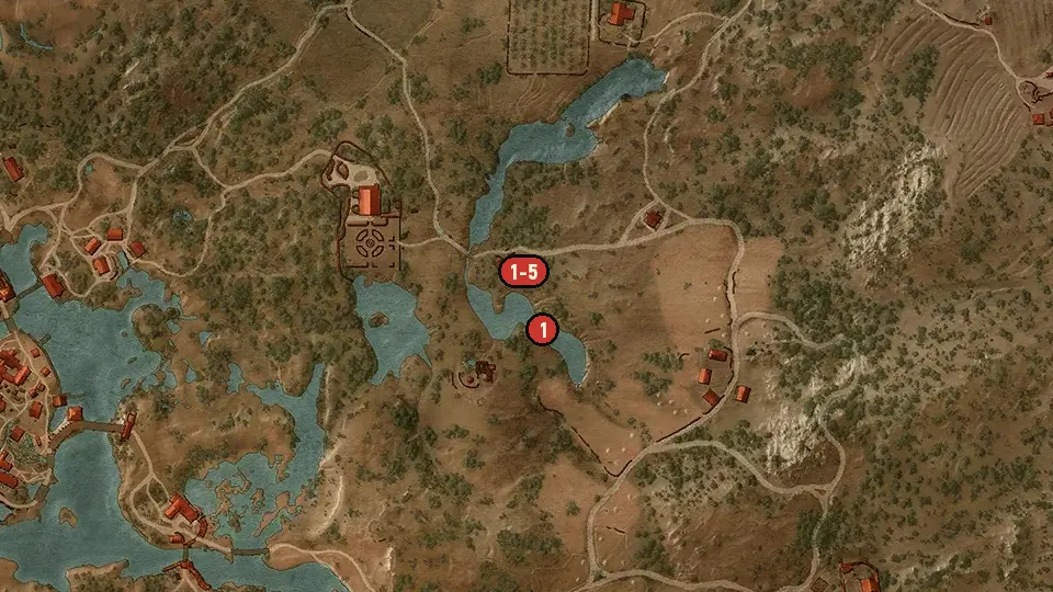 Map of the Empty Coop objectives around Honeyfill Meadworks