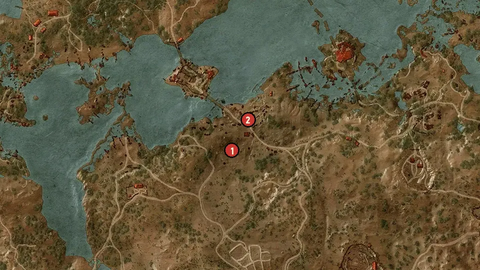 Map of the Fake Papers objectives around Border Post