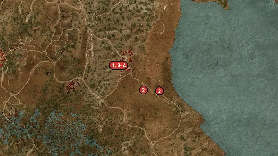 Map of the The Truth is in the Stars objectives around Benek