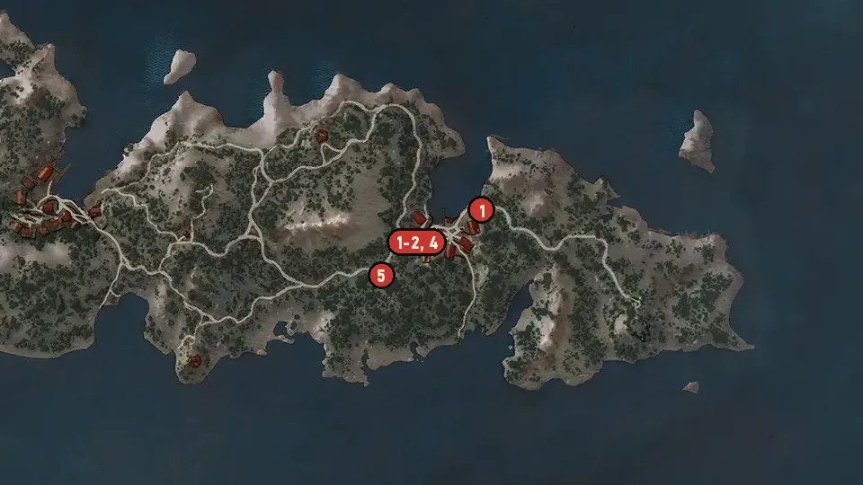 Map of the Flesh for Sale objectives around Trottheim