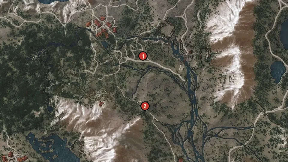 Map of the Brave Fools Die Young objectives around Boxholm