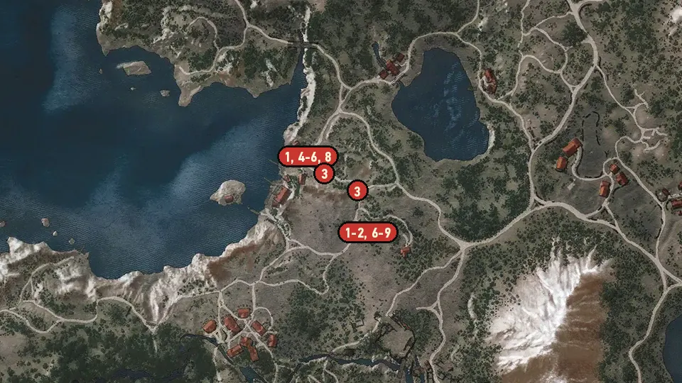Map of the The Nithing objectives around Rannvaig
