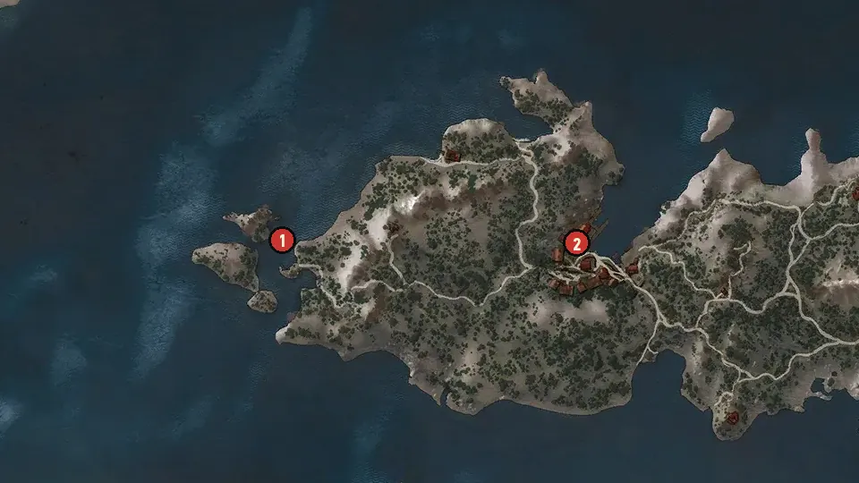 Map of the Iron Maiden objectives around Harviken