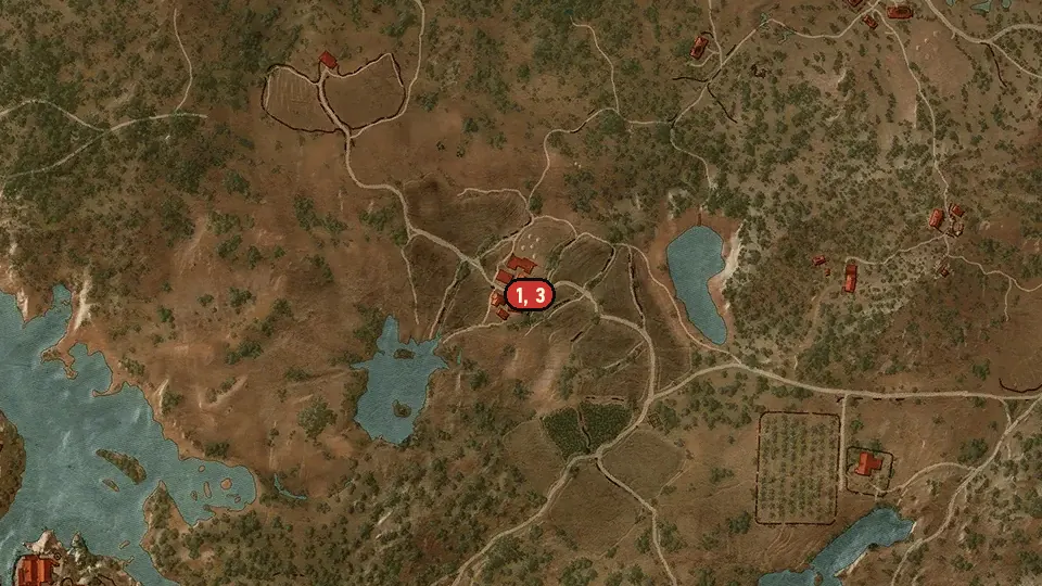 Map of the Little Red objectives around Yantra