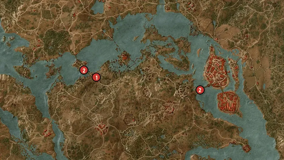 Map of the Thou Shalt Not Pass objectives around Border Post, Western Gate