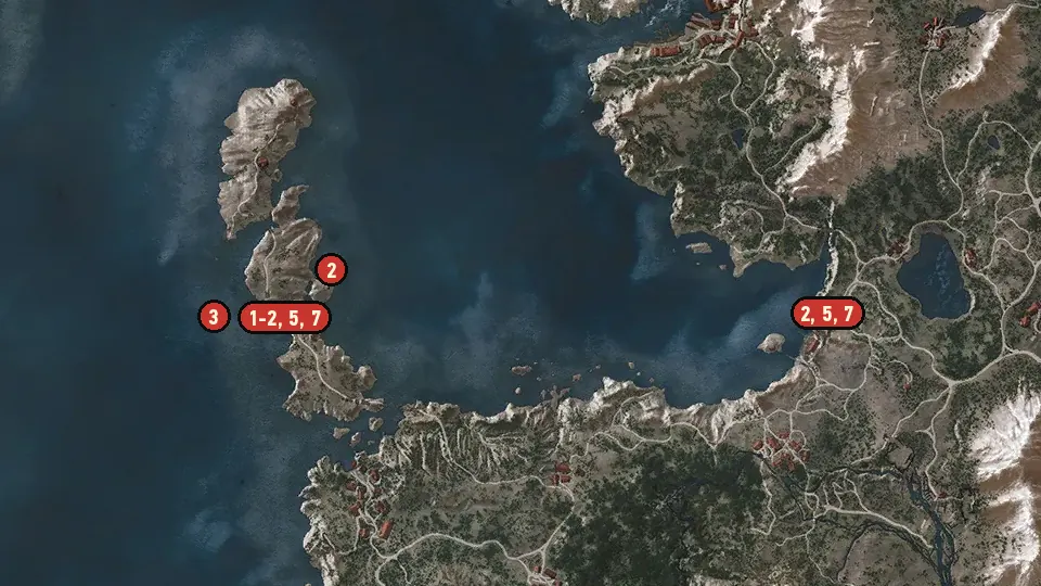 Map of the Black Pearl objectives around Eldberg Lighthouse, Hierarch Square