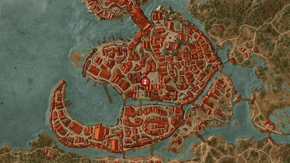 Map of the The Taxman Cometh objectives around Hierarch Square