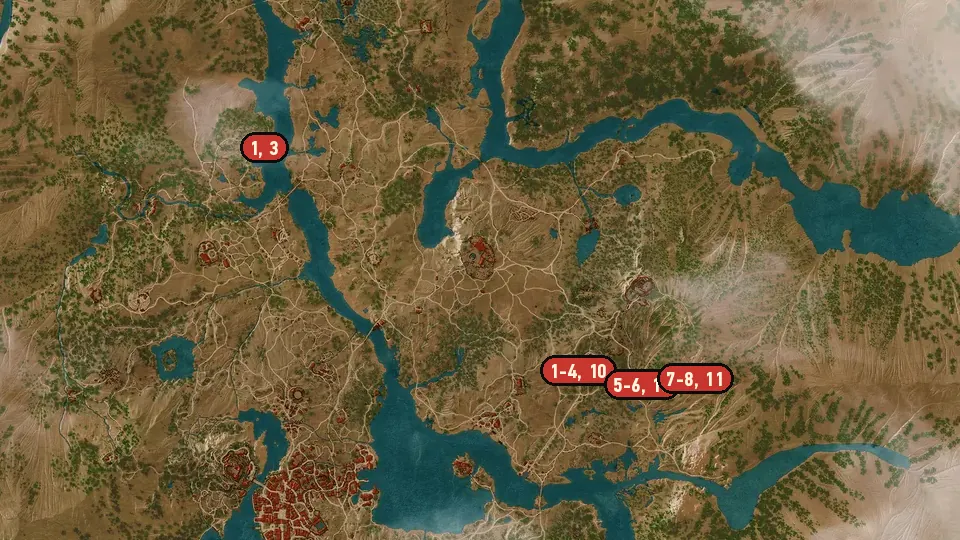 Map of the Contract: Bovine Blues objectives around Ardaiso Quarry, Fort Ussar Ruins