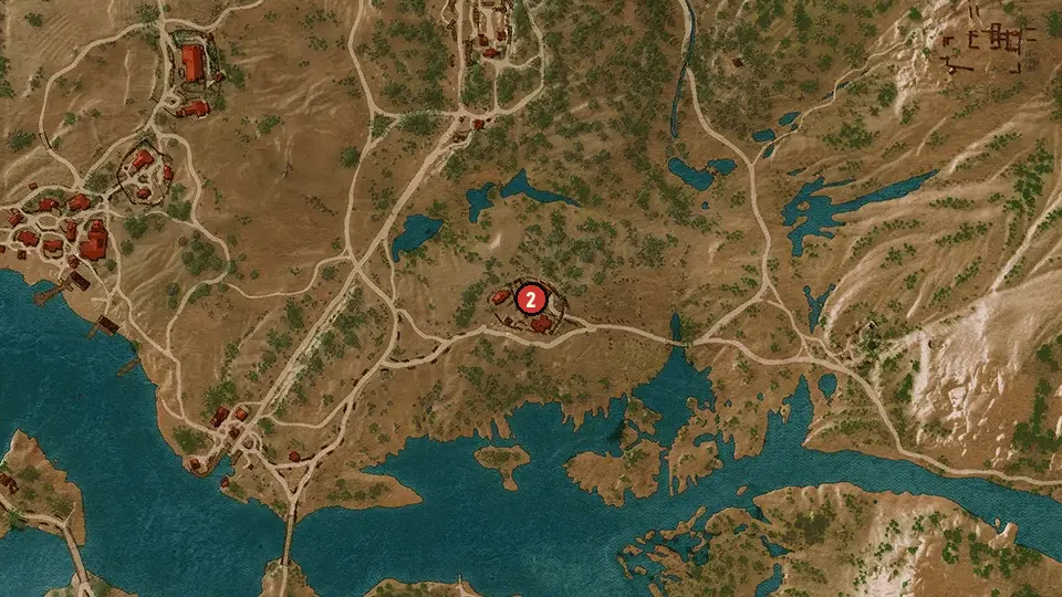 Map of the Filibert Always Pays His Debts objectives around Casteldaccia Abandoned Estate