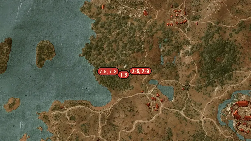 Map of the A Princess in Distress objectives around Blackbough, Hangman's Alley