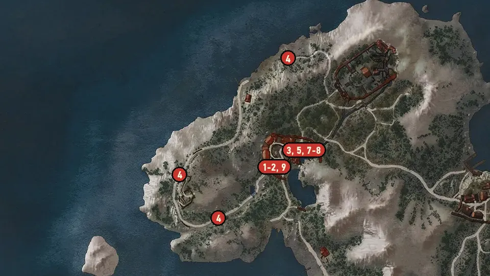 Map of the The Calm Before the Storm objectives around Lofoten, Freya's Garden