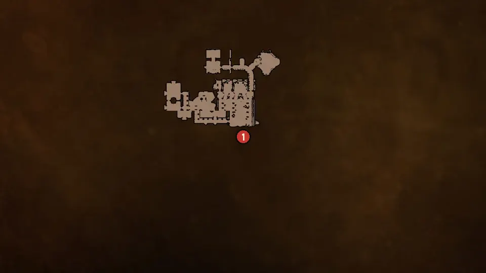 Map of the The Key to the Riddle objectives around Royal Palace in Vizima