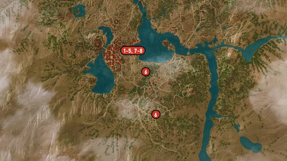 Map of the Where Children Toil, Toys Waste Away objectives around Beauclair Port, Mère-Lachaiselongue Cemetery