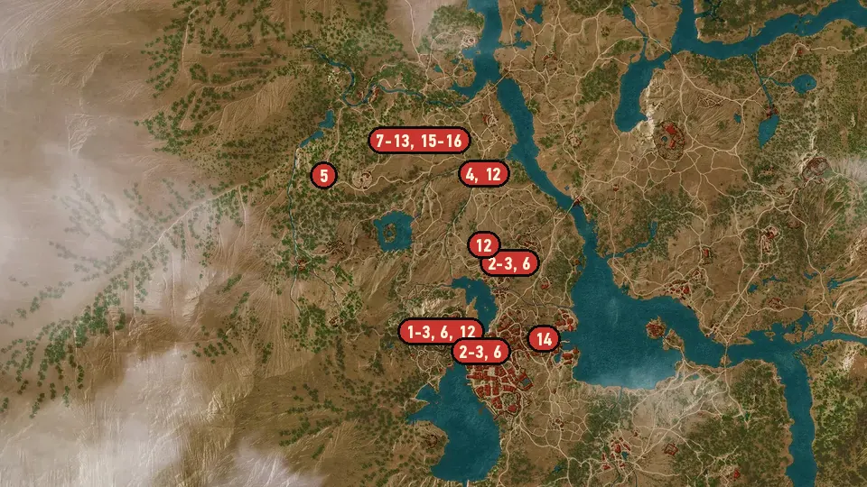 Map of the Wine is Sacred objectives around Castel Ravello Vineyard, Beauclair Palace, Sansretour Valley