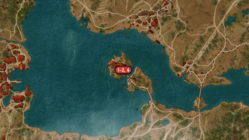Map of the The Perks of Being a Jailbird objectives around Toussaint Prison