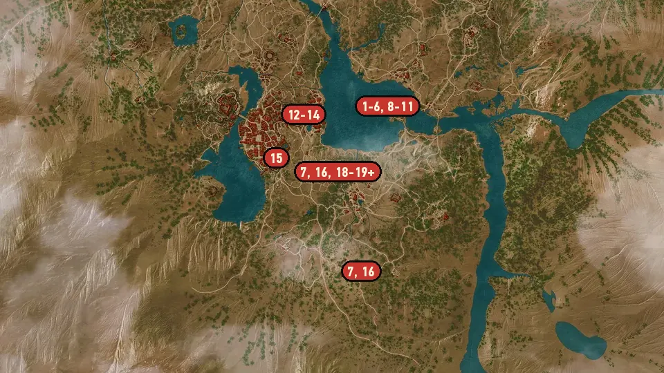 Map of the Burlap is the New Stripe objectives around Toussaint Prison, Mère-Lachaiselongue Cemetery, San Sebastian