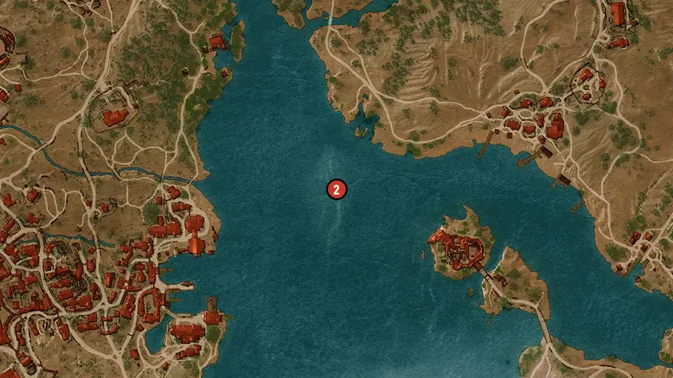 Map of the The Black Widow objectives around Count de la Croix's Mill