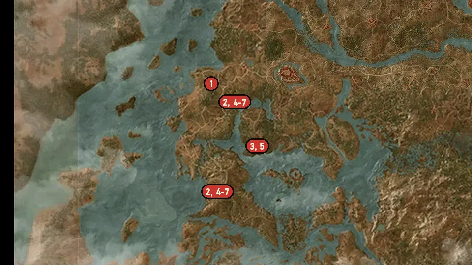Map of the A Favor for a Friend objectives around Forest Hut, Wastrel Manor, Hangman's Alley