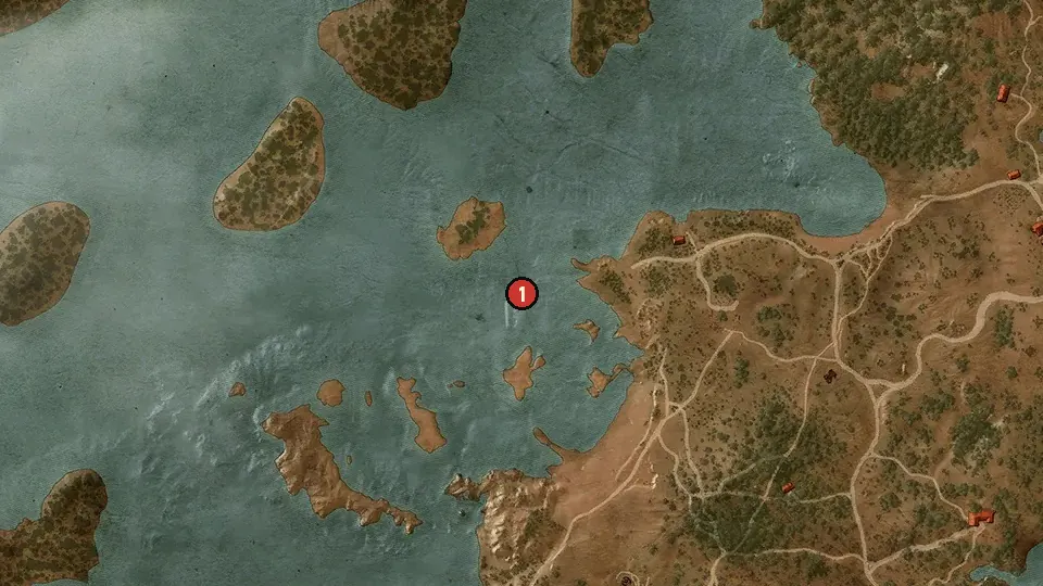 Map of the A Costly Mistake objectives around Coast of Wrecks