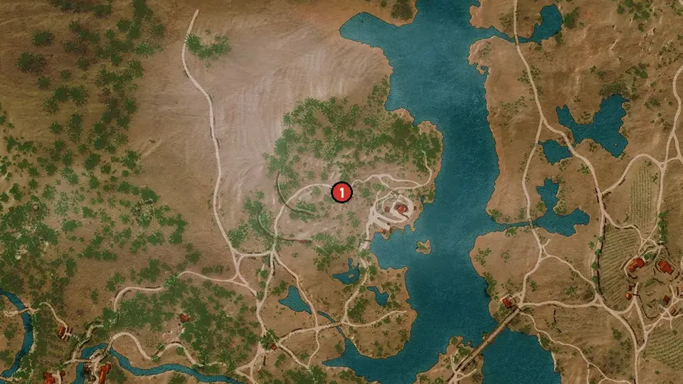 Map of the The Words of the Prophets Are Written on Sarcophagi objectives around Prophet Lebioda Statue